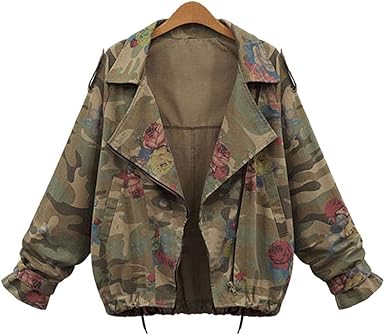 camo denim jacket plus size
