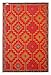 Fab Habitat Outdoor Rug - Waterproof, Fade Resistant, Crease-Free - Premium Recycled Plastic - Vintage Kilim - Porch, Deck, Balcony, Mudroom, Laundry Room, Patio - Lhasa - Orange & Violet - 3 x 5 ft