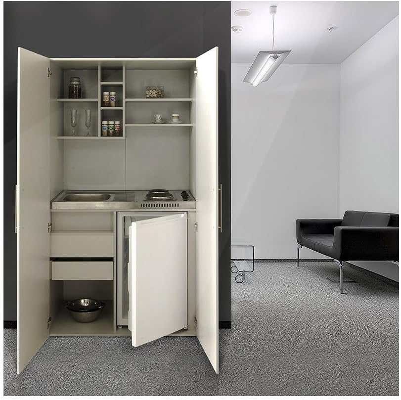 respekta Schrankküche weiß silber reversibel SKW: Amazon.de: Küche