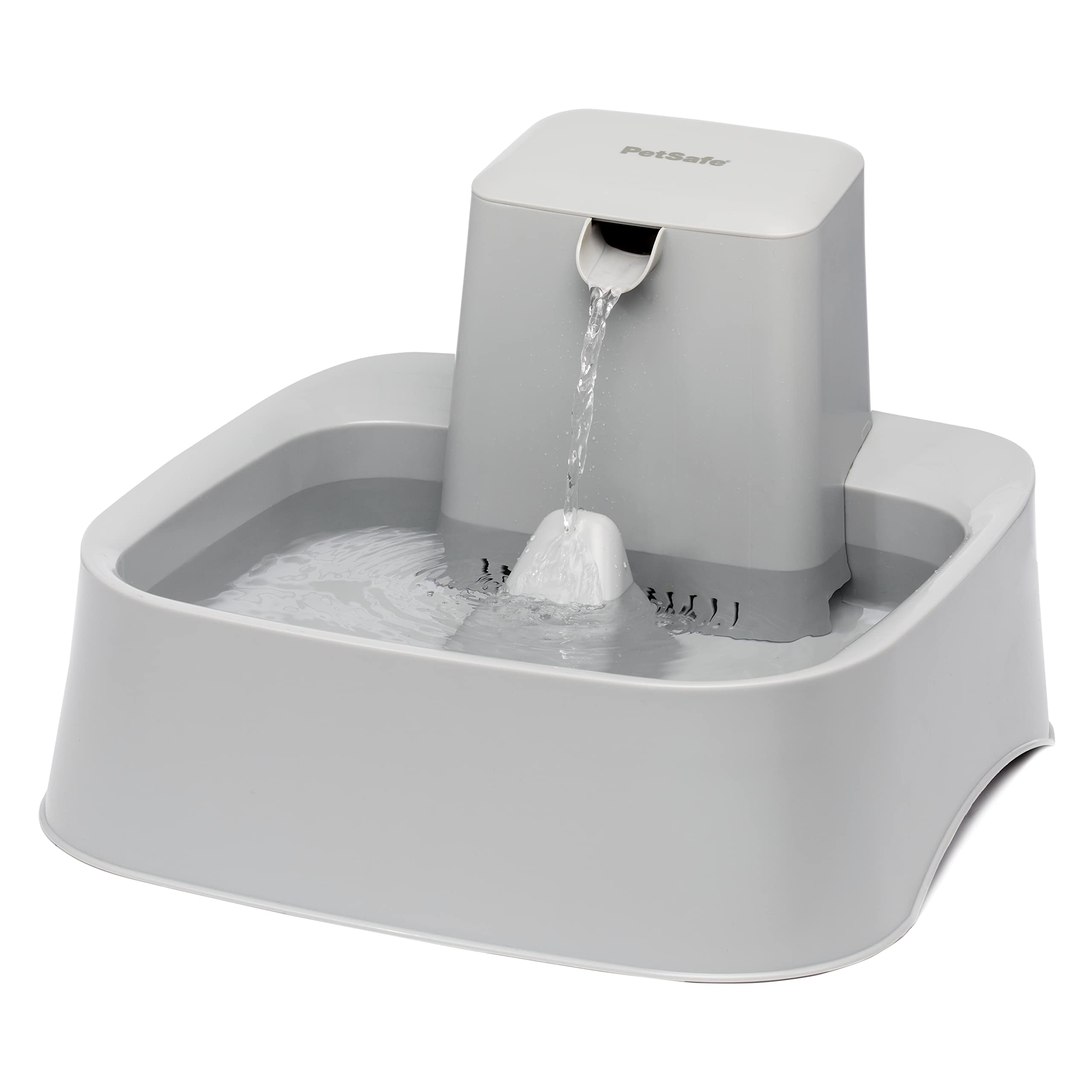 PetSafe Drinkwell Pet Fountain - Cat & Dog Hydration Station with Free-Falling Water Stream & Customizable Flow - Encourages Hydration & Protects Sensitive Whiskers - 9 Litres