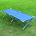 Folding Cot Outdoor Portable Camping Military Hiking Picnic Medical Bed Sleeping w/ Carry Bag Blue #345thumb 1