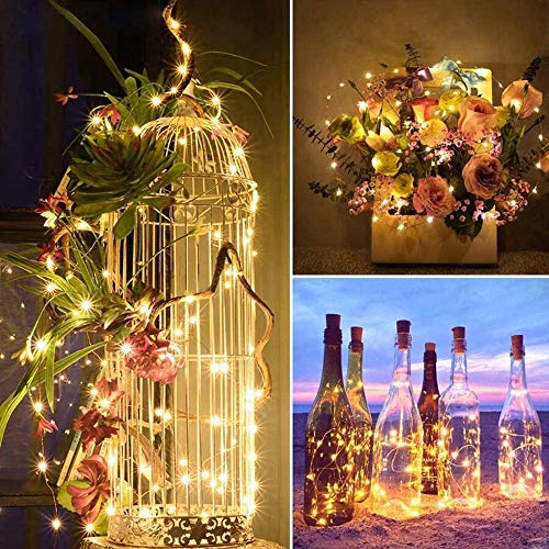 Faraone4w Luci per Bottiglia, Filo di Rame Led Decorative Stringa Luci da Interni e Esterni, per Casa, Compleanno, Vacanza Nozze Festa Natale Fai da te Decorazioni
