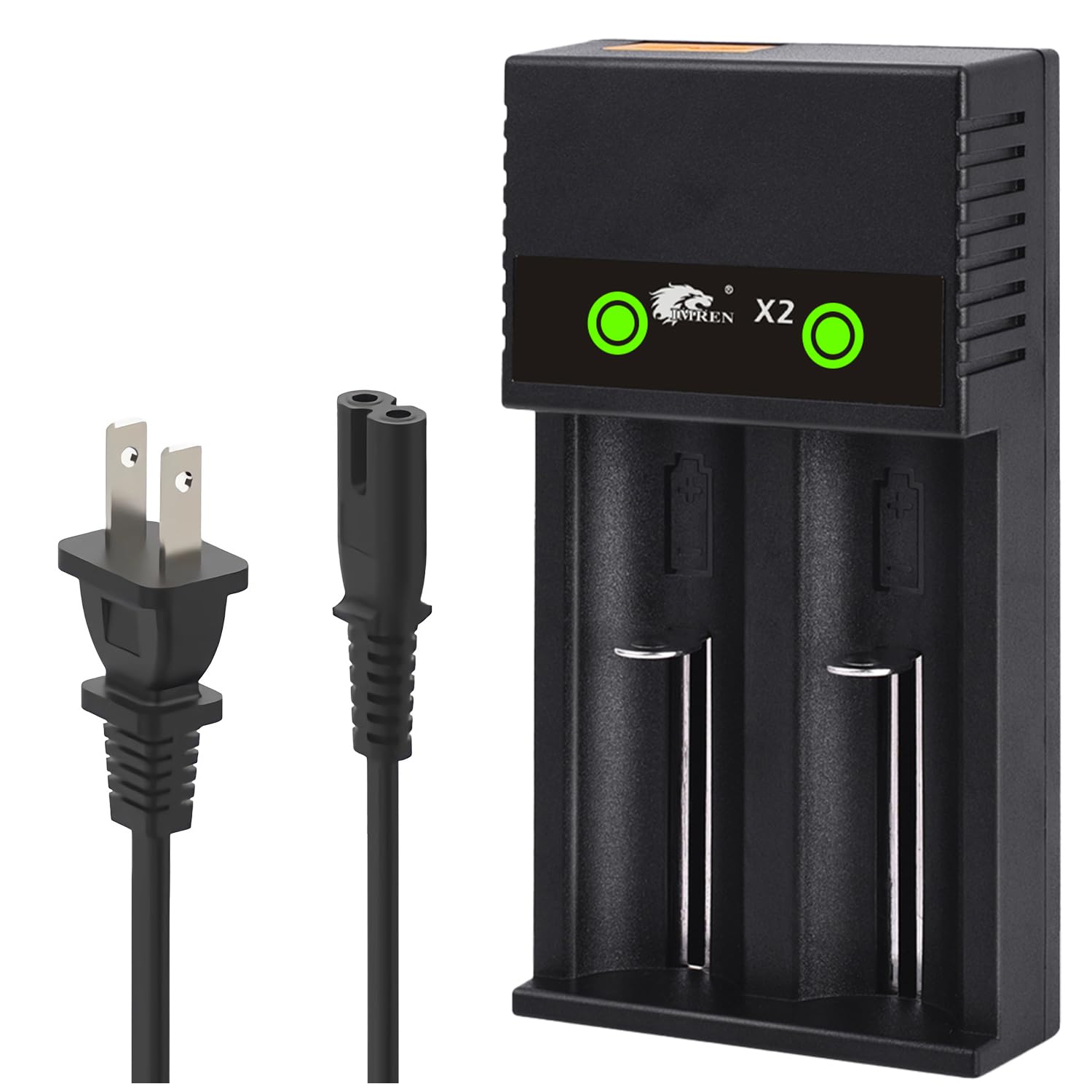 Photo 1 of 18650 Battery Charger,21700 Battery Charger for 3.7 Volt Rechargeable Li-ion Battery 18650 26650 21700 20700 18490 17670 17500 16340 14500 18500 18350 Batteries (2 Bay)
