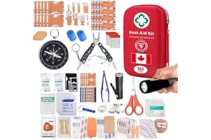 TRITFIT SPORTS First Aid Kit, 2-in-1 Survival Kit with 400 Pieces, Portable Emergency preparedness Supply Kit, Waterproof Har