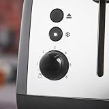 Russell Hobbs 2 Slice Toaster Long Slots 6 Browning Defrost Reheat Cancel view 4