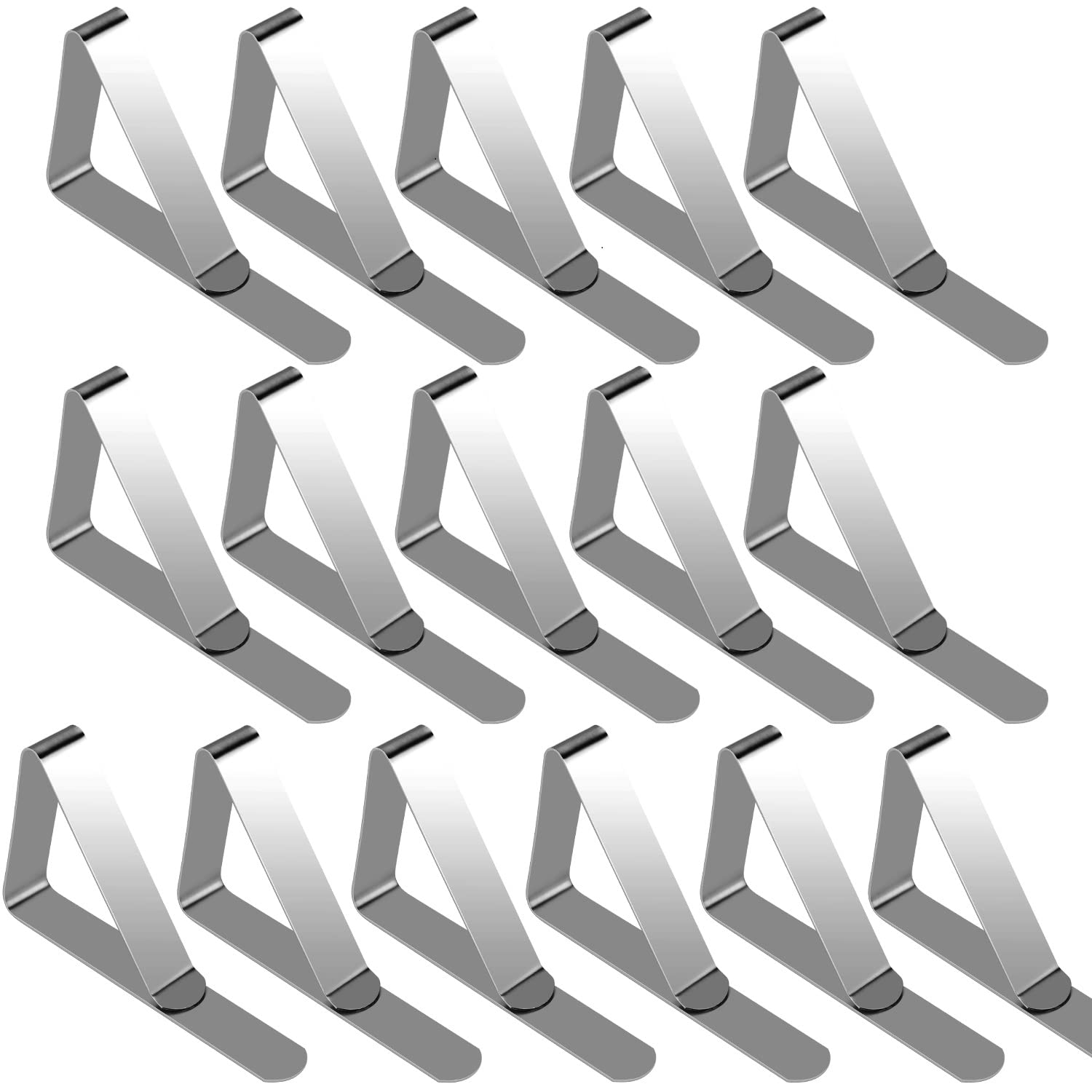 Photo 1 of HAHAYOO 16Pcs Large Picnic Tablecloth Clips - Premium Thick Metal Table Cloth Holding Clip Cover Clamps