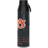 Tervis Venture Water Bottle Auburn Tigers - Full Speed Triple Insulated Tumbler Travel Cup Keeps Drinks Cold & Hot, 26oz, Stainless Steel