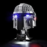 BRIKSMAX Led Lighting Kit for Star Wars The Mandalorian Helmet - Compatible with Lego 75328 Building Blocks Model- Not Includ