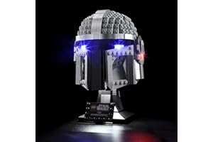 BRIKSMAX Led Lighting Kit for Star Wars The Mandalorian Helmet - Compatible with Lego 75328 Building Blocks Model- Not Include The Lego Set