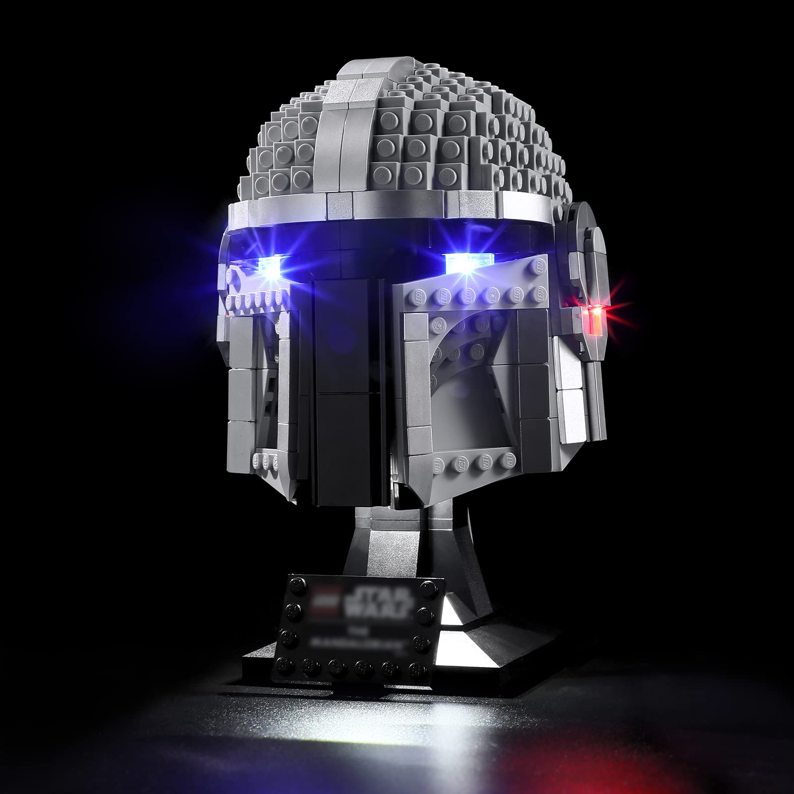 BRIKSMAX Led Lighting Kit for The Mandalorian Helmet - Compatible with Lego 75328 Building Blocks Model- Not Include The Lego Set — image 1