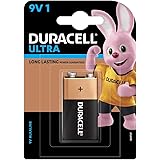 Duracell 9V Alkaline Battery with Duralock Technology (Black and Braun)