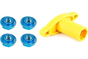 FLMLF Alloy CNC Wheel nut for 1/5 Losi 5ive T Traxxas xmaxx (Blue)