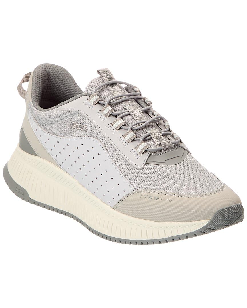 Photo 1 of BOSS, Modern Knit Structure Running Sneaker, Dolphin Grey, 8