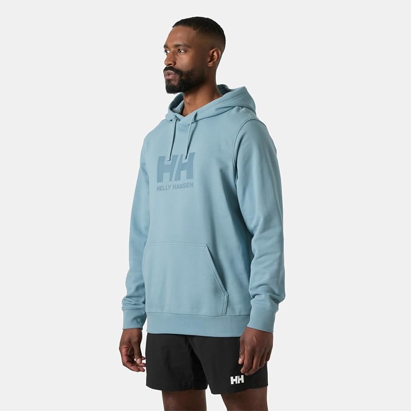 Herren Hh Logo Hoodie, Windiges Blau, S