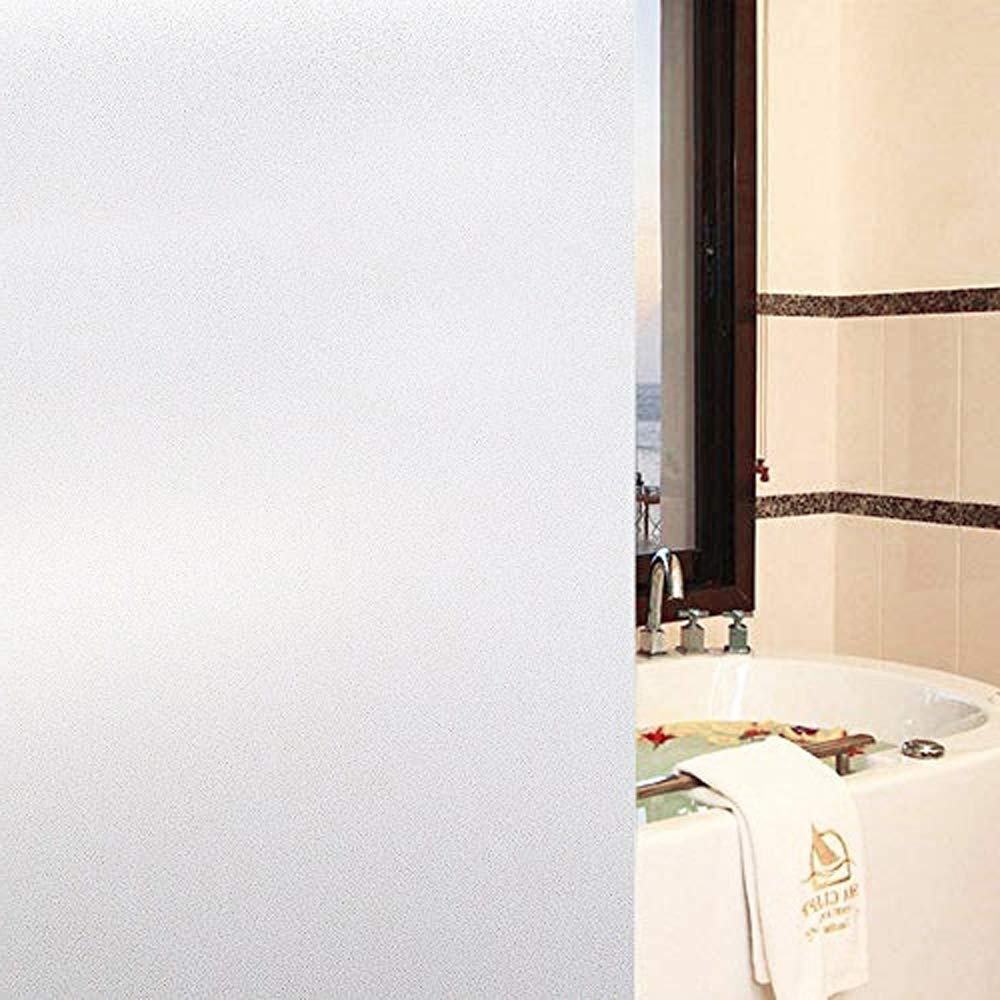 Milchglasfolie Selbstklebend – 50x180 Cm, Statisch Haftend, Sichtschutz Mit UV-Schutz, Für Fenster