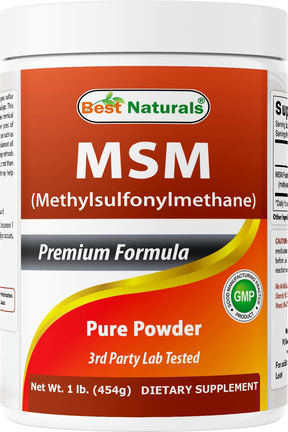 Best Naturals 100% Pure MSM Powder, 1Lb (1 LB (Pack of 1))