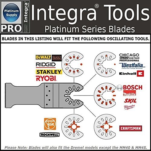 INTEGRA® Tools Multitool Contour Sanding Accessory Set with 6 Unique