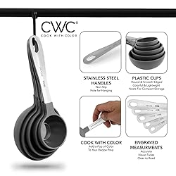 COOK WITH COLOR 12 PC Measuring Cups and Measuring