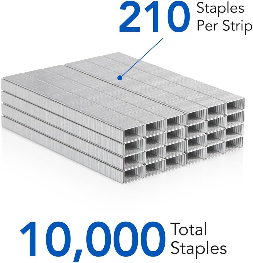 Swingline Staples, Standard, 1/4 inches Length, 210/Strip, 5000/Box, 1 Box (35108) : General Purpose Staples : Office Products