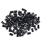 Vlasy Micro Rings Links Beads,3.4mm Microlink Beads Non-Silicone Copper Tubes Microbead for Hair Feathers,I-Tip Hair Extensions (100Pcs, Black)