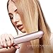 SUMLIFE Professional Ceramic Flat Iron Hair Straightener Tourmaline Ion with Digital Adjustable Temperature Dual Voltage for Travel, 1 Inch, Rose Pink