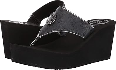 guess wedge flip flops