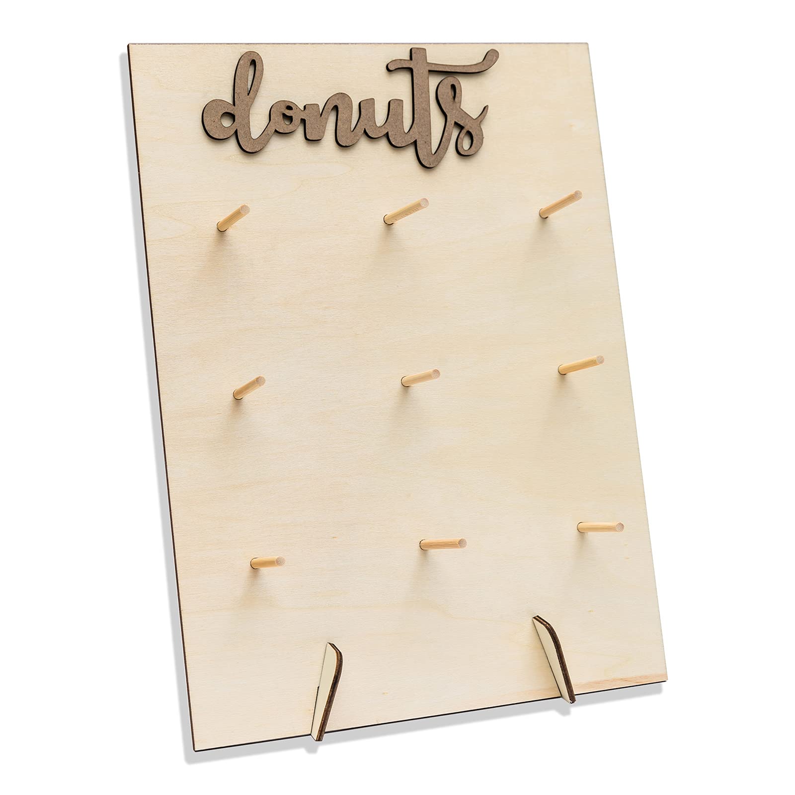 Photo 1 of Lamantery Donut Display Stand Wood Doughnuts Wall Stands Display board for Wedding Party Decoration