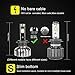 WinnerAuto LED Headlight Bulbs H13 9008 COB Clips Conversion Kit, 72W 7,200LM 6K Cool White, Slim Size, Perfect Beam, 2 Yr Warranty