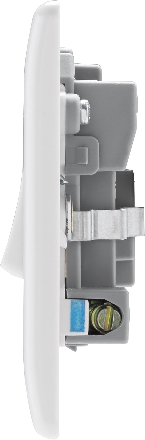 BG Electrical Switched Fused Connection Unit, Fused Spur Switch, Round Edge, Nexus 800 Series, White Moulded, 13A, 850 - Image 4