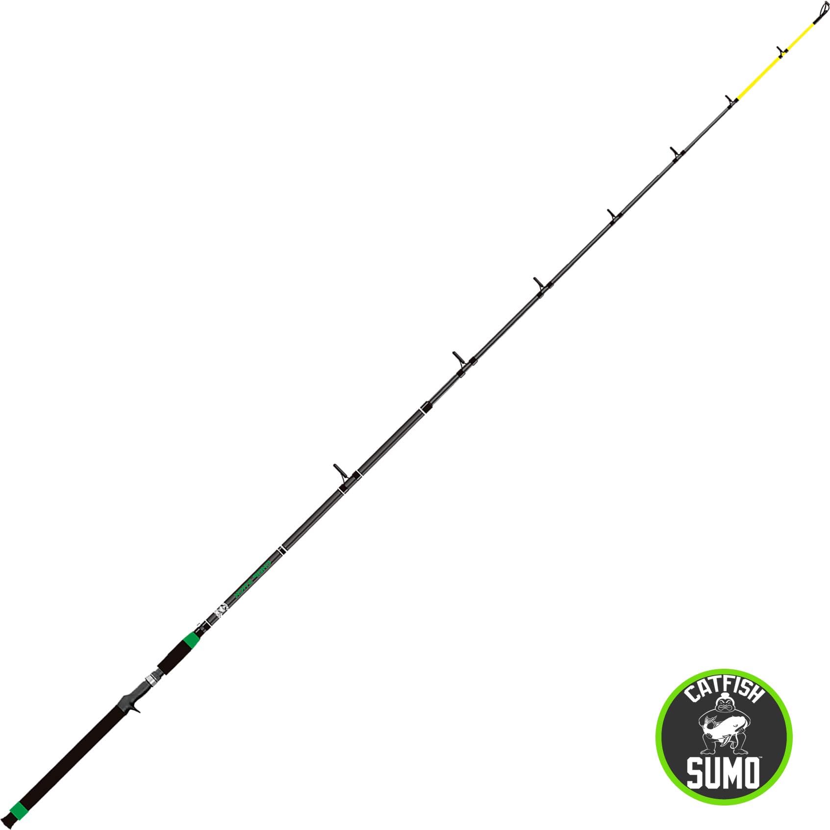 Championship Catfish Rod: 2 Piece, Medium Heavy Chop Stick, Sensitive Tip for Detecting Bites, Heavy Backbone for Hauling in Ugly Monsters, 10-50lb Line, 7'6"…