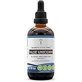 Secrets of the Tribe False Unicorn Tincture Alcohol-Free Liquid Extract, Wildcrafted False Unicorn (Chamaelirium Luteum) Dried Root (4 FL OZ)