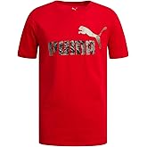 PUMA Boys T-Shirt - Cat Logo T-Shirt for Boys - Athletic Crewneck Short Sleeve Tee (S-XL)