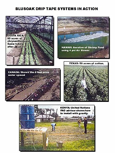 Blumat EasySoak 200' Automatic Watering Slow Soaker Hose System for Gardens, Greenhouses, and Farms - Flow Restrictor, Adapters, and Fittings Included