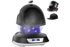 TESMOTOR Hat Cleaner, Cap & Helmet Care Machine, Hat Steam Cleaner, Steam Cleaning & Ironing and Fast Drying, Ozone Deodorization for Motorcycle Helmets, Baseball Caps