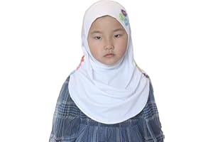 Modest Beauty Kids Girls Hijab Scarf - Flower Head Scarfs for Baby