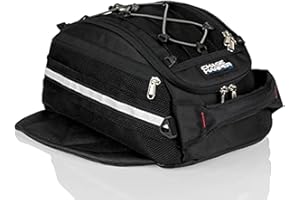 Chase Harper USA 540 Magnetic Tank Bag - Water-Resistant, Tear-Resistant, Industrial Grade Ballistic Nylon with Anti-Scratch Rubberized Bottom, Neodymium Magnets within Magnetic Wings – Black