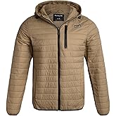 Hurley Mens Puffer Jacket - Lightweight Packable Insulated Winter Coat for Men - Weather Resistant Quilted Outdoor Jacket