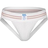 Bike Men’s Original #10 Jockstrap – White Athletic Underwear with Support Pouch & Wide Waistband
