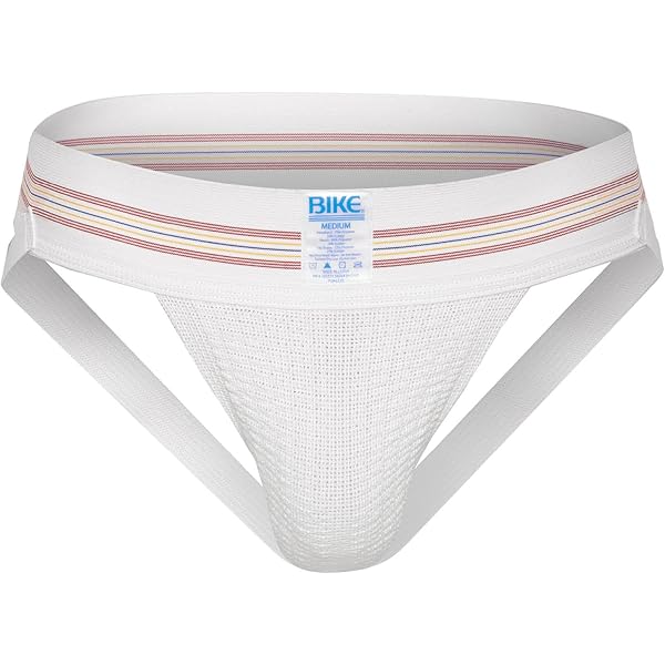 Bike Men's Classic Comfort Jockstrap, BAS304, White, XL at