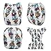 ALVABABY Baby Cloth Diaper One Size 6 Pack with 12 Inserts Cloth Diaper Covers Adjustable Washable Reusable for Baby Girls and Boys6DM51
