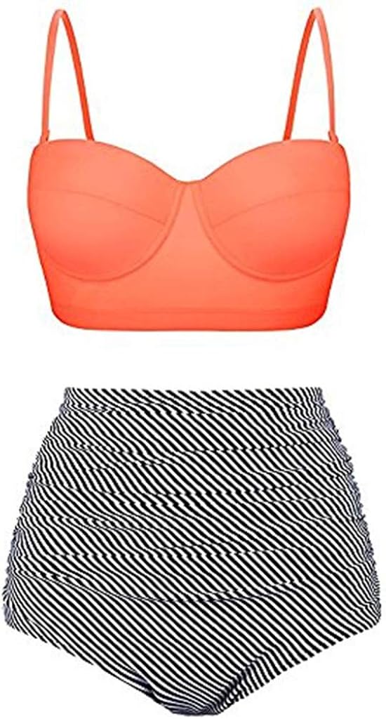 2020 Sexy High Waist Bikinis Women Swim Set,Ladies Summer Swimwear Swimuit Female Retro Beachewear Top Comfy Bikini Set