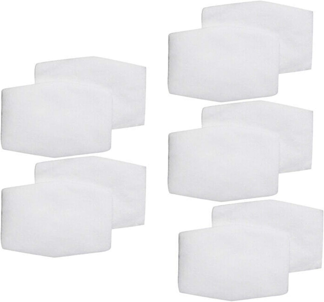 Chemical Anti-Dust Paint Respirator Welding Safety Industrial Filter Sponge(10 pcs Cotton Filters), White