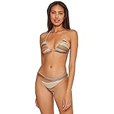 BECCA Canyon View Triangle Bikini Top, Adjustable, Tie Back, Swimwear Separates for Women