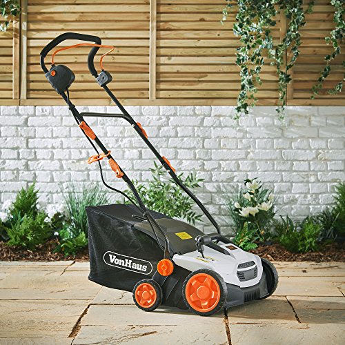 vonhaus 2 in 1 electric lawn scarifier