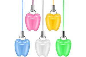 Artibetter 5pcs Tooth Saver Necklace Milk Teeth Storage Box Tooth Fairy Save Box Baby Storage Cases Organizer for Child Teeth