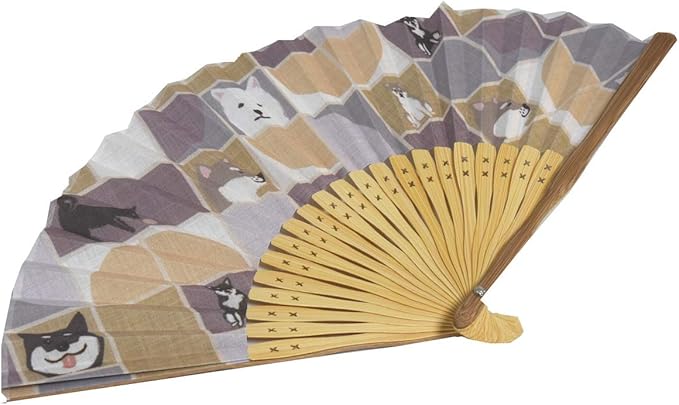 Amazon 扇子 センス 犬 鳥 布扇子 プレゼント 暑さ対策に ギフト プレゼント 母の日 父の日 誕生日 店舗 和犬 ファッション小物 通販