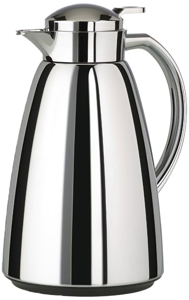 Tefal Campo Jug 1L, Stainless Steel Chrome, 100% Leak-Proof, Glass Liner, K3032014