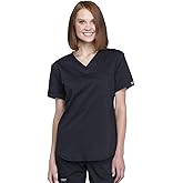Cherokee Scrubs for Women Tuckable V-Neck O.R. Scrub Top with Chest Pocket,Soft Stretch,Easy Care Medical Uniform - WW657