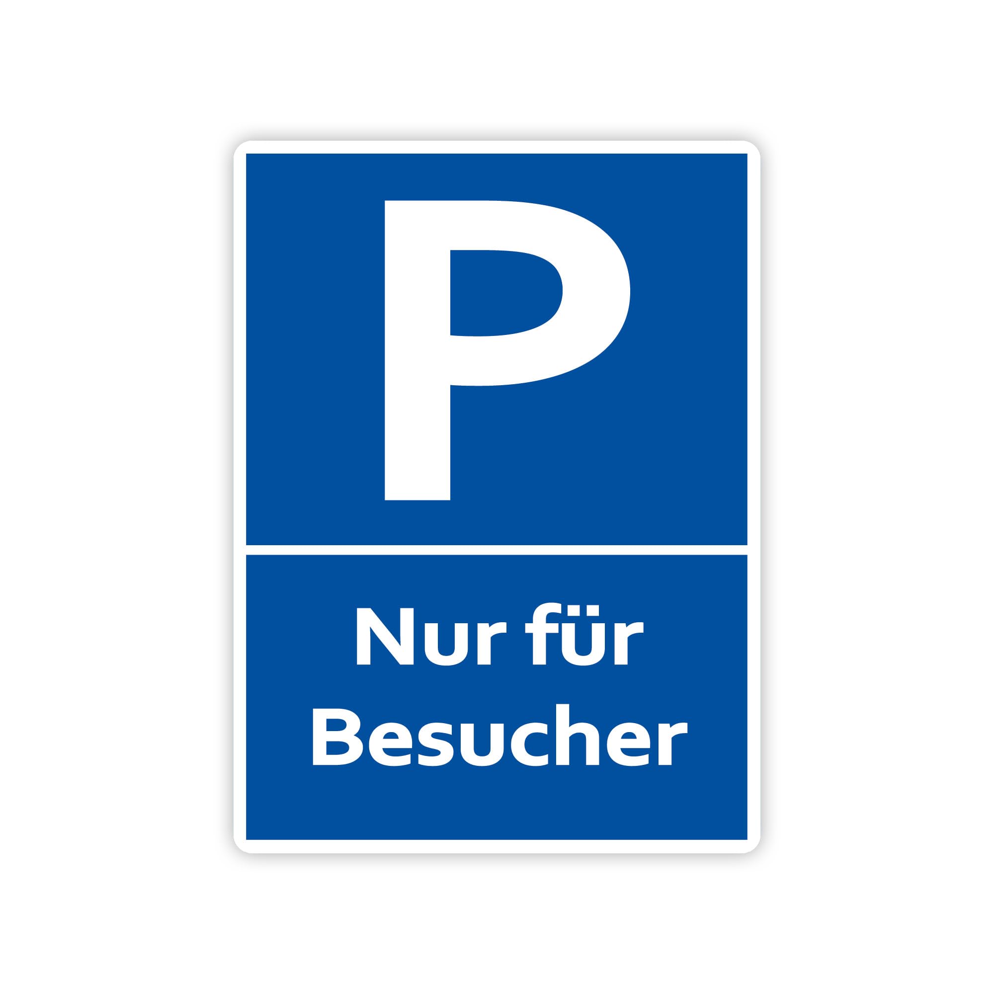 XXL Visitor Parking Sign 30 x 40 cm Made From Sturdy PVC Hard Foam Board 5 mm With UV Protection STROBO