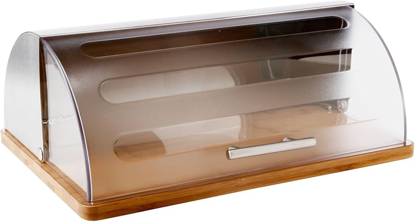 Caja de pan con base bambú: Amazon.es: Hogar